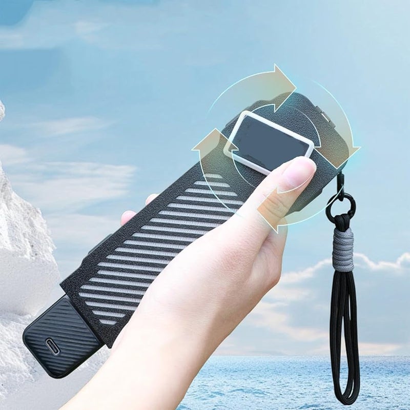 Purple Camera Case For DJI Pocket 3 Rotating Decompression Shock Absorption Vlog Device Cover - Image 3