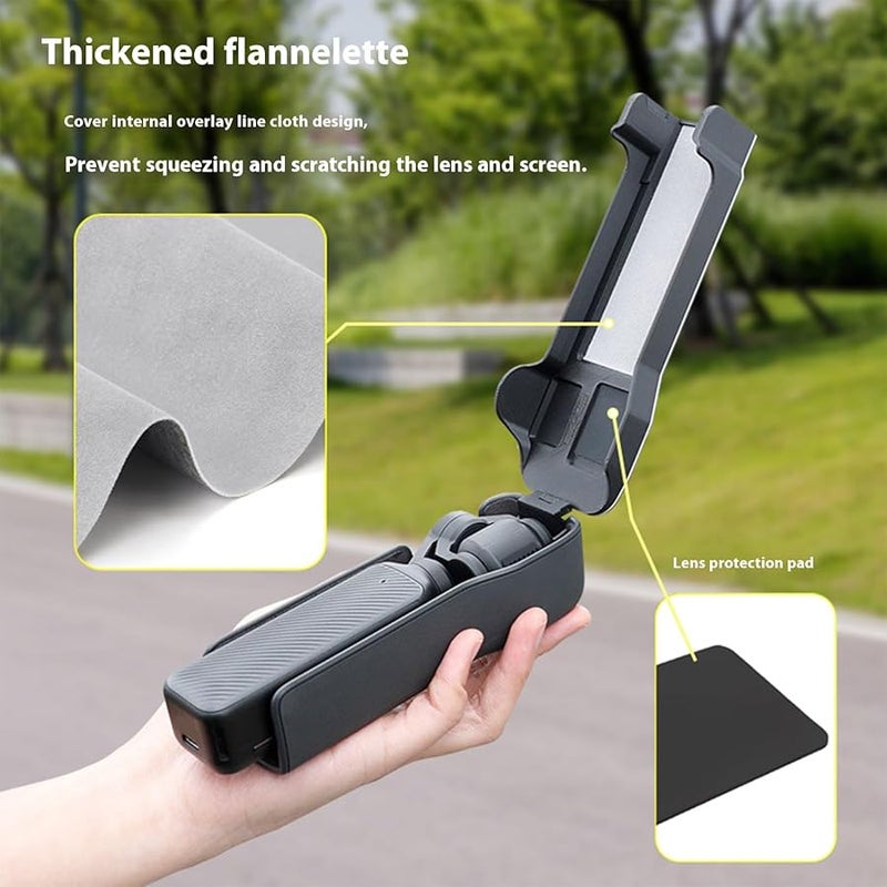 Purple Camera Case For DJI Pocket 3 Rotating Decompression Shock Absorption Vlog Device Cover - Image 5