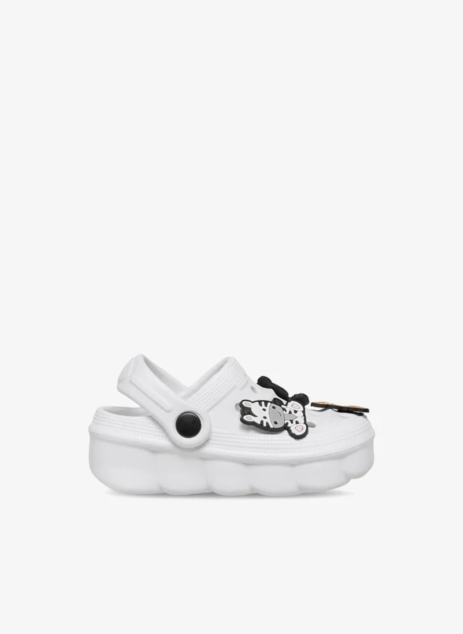 Aqua Jibbitz Accent Clogs with Backstrap