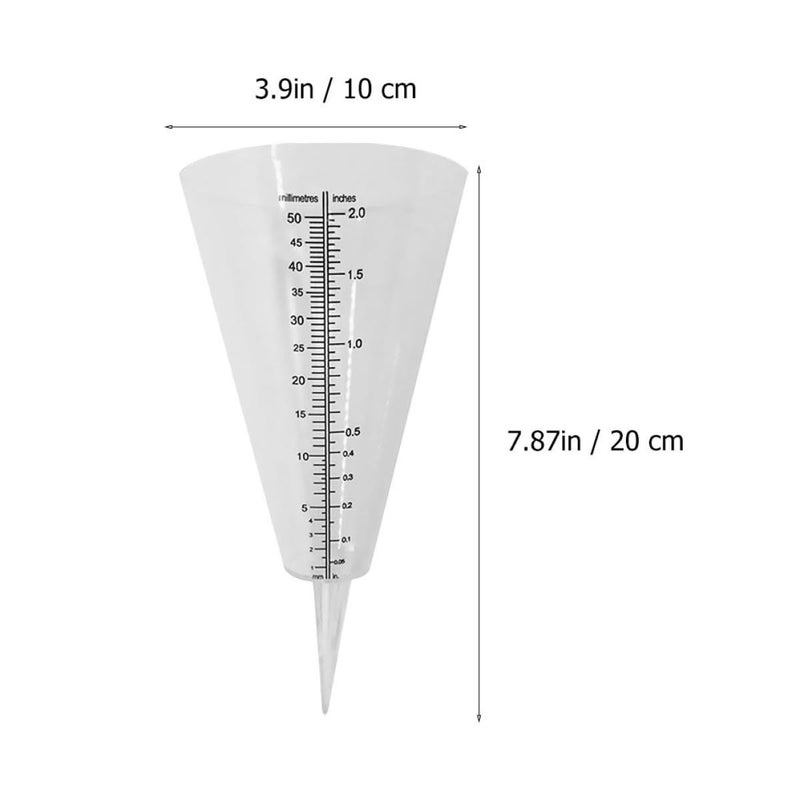 3pcs Rain Gauge Set with Ground Stake for Accurate Outdoor Rainfall Measurement - Image 3