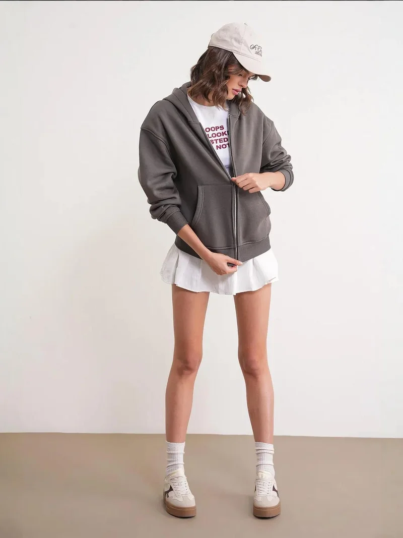 MixRay Mixray Full-Zip Hoodie with Pockets