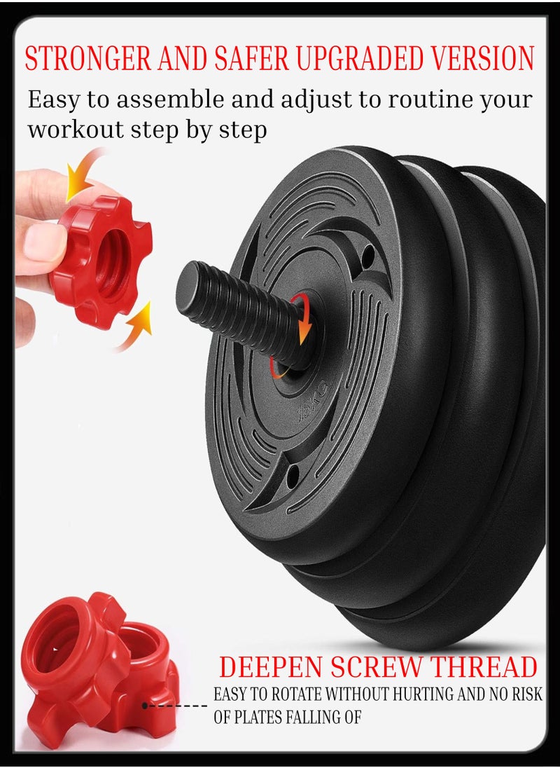 Toshionics - 30Kg Multipurpose Adjustable Dumbbell Set Gym Equipment For Your Full Body Cardio And Strength Training Workout Also Space Efficient Fitness Equipment For Home Workout - Image 1