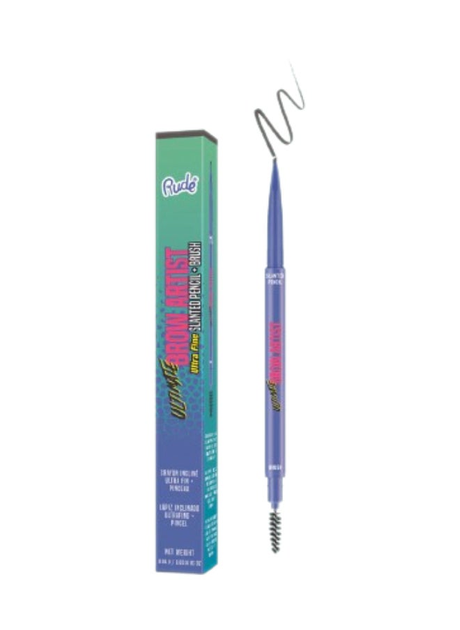 Rude Ultimate Brow Artist - Ultra Fine Slanted Pencil & Brush - Taupe 