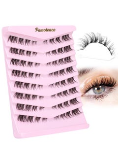 Lash Clusters Cat Eye Lashes Wispy Eyelash Cluster Lashes C Curl Cat Eye Natural Diy Eyelash Extension Individual Lashes Fluffy Soft Thin Band Lash Extension