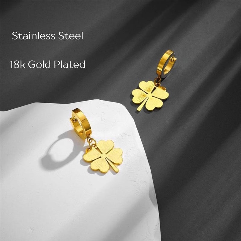 MONOZO Elegant Stainless Steel Women's Earrings—Latest Fashion Anti Tarnish Stud Earring for Girl - Image 3