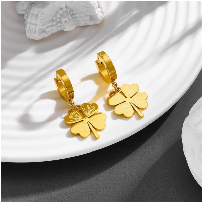 MONOZO Elegant Stainless Steel Women's Earrings—Latest Fashion Anti Tarnish Stud Earring for Girl - Image 2