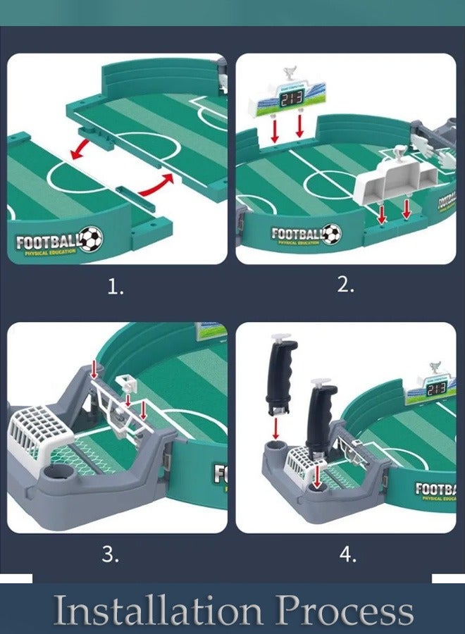 YelaJoy Mini Foosball Games  New Tabletop Football Soccer Pinball for Indoor Game Room, Table Top Foosball Desktop Sport Board Game for Adults Kids Family Game. Finger Battle/Soccer Shot Football Table Game - Image 5