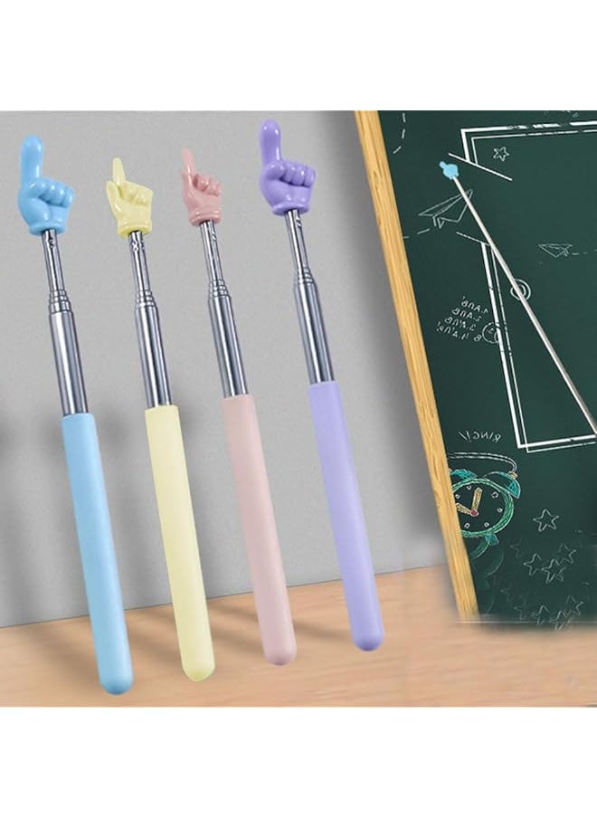 erorex - 4 Pieces Telescoping Pointer Telescopic Teachers Pointer Mini Collapsible Classroom Hand Pointers For Elementary School Kindergarten Teacher Supplies - Image 1