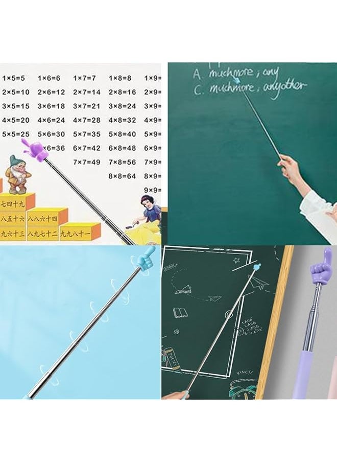 erorex - 4 Pieces Telescoping Pointer Telescopic Teachers Pointer Mini Collapsible Classroom Hand Pointers For Elementary School Kindergarten Teacher Supplies - Image 1