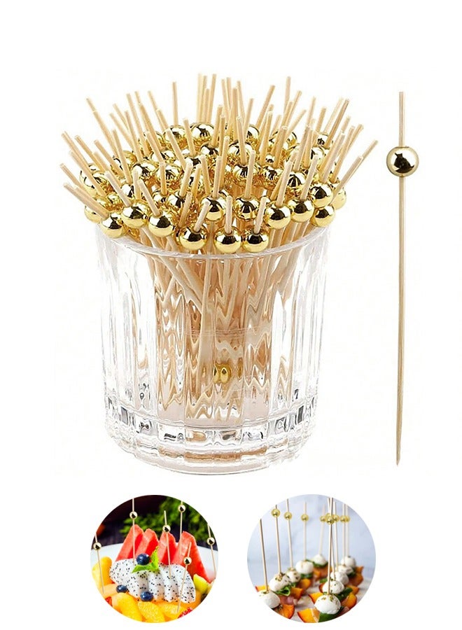 100 Pieces Disposable Fruit Forks for Family Party Birthday Party Wedding Dessert Cake Forks  - Image 1