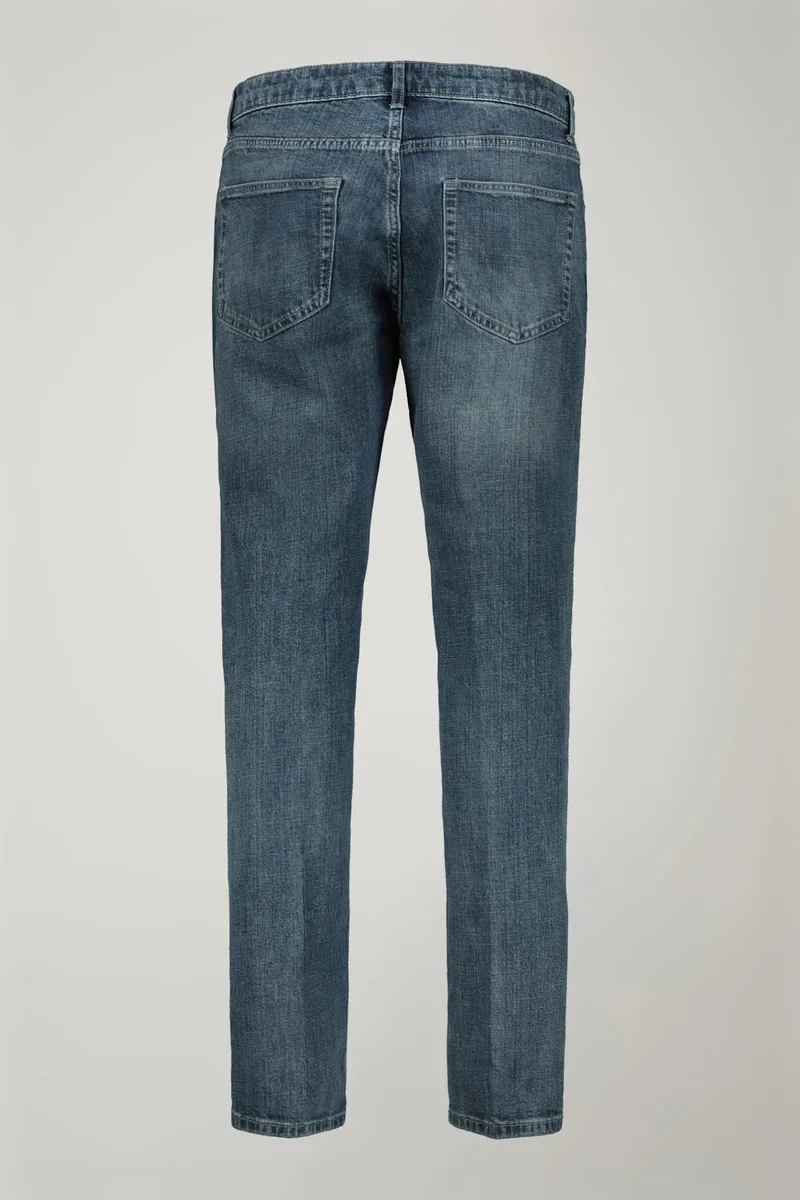 Doppelganger Blue Men's 5-pocket regular fit jeans - MD Denim for Men | Best Price UAE