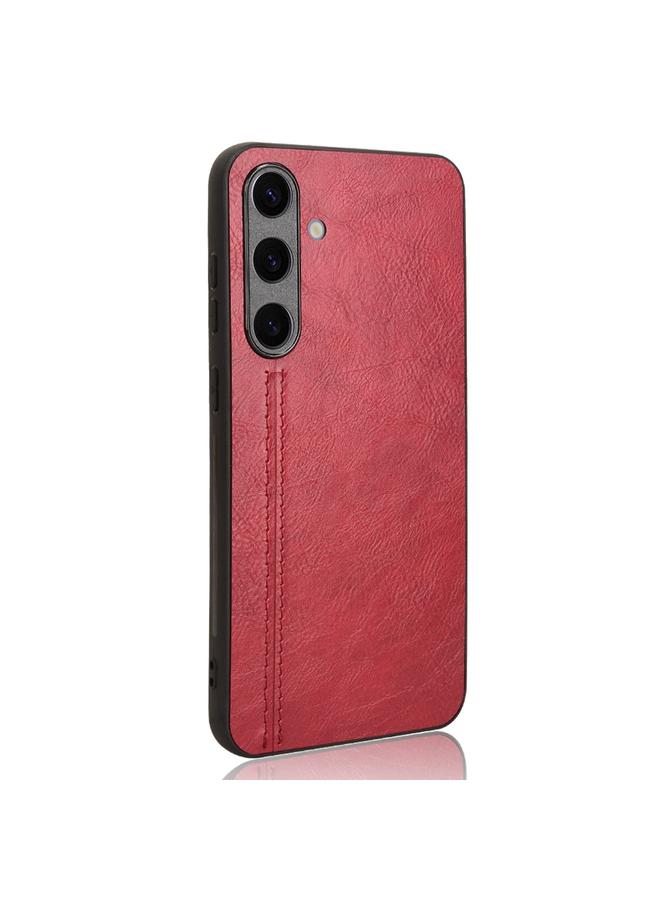 اس-توب جراب لهاتف Samsung Galaxy S24+ 5G، غطاء خلفي بخياطة بنمط بقرة - Image 2