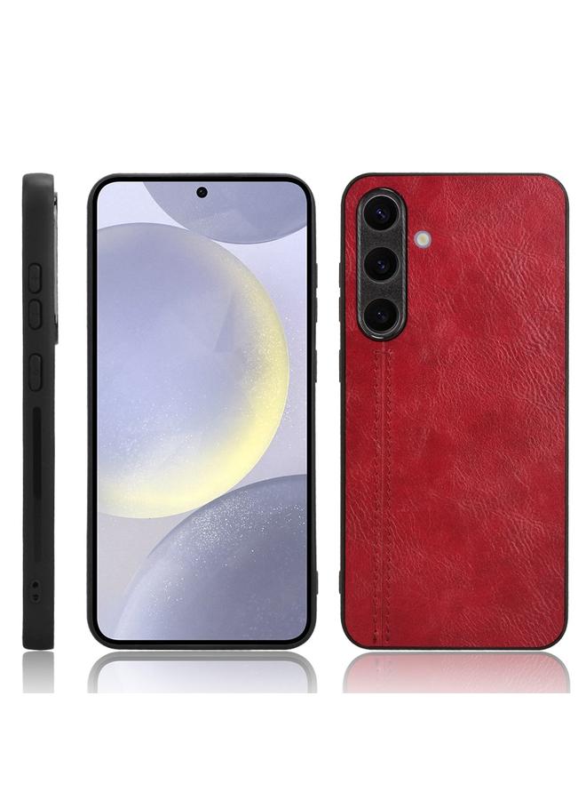 اس-توب جراب لهاتف Samsung Galaxy S24+ 5G، غطاء خلفي بخياطة بنمط بقرة - Image 1