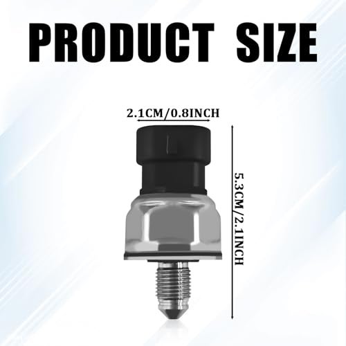 HHZL Fuel Rail Pressure Regulator Sensor 12635273 5PP11-4, Fuel Injection Pressure Sensor for Cadillac SRX, Chevrolet Equinox Impala, GMC Terrain, Buick Lacrosse Regal Malibu 10-17 2.4L - Image 2