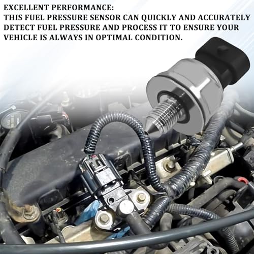 HHZL Fuel Rail Pressure Regulator Sensor 12635273 5PP11-4, Fuel Injection Pressure Sensor for Cadillac SRX, Chevrolet Equinox Impala, GMC Terrain, Buick Lacrosse Regal Malibu 10-17 2.4L - Image 3