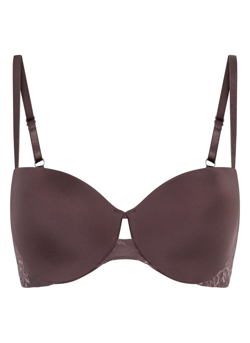 hunkemoller Lace Plunge Neck Bra - Image 3