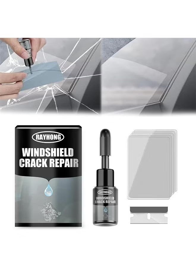 RAYHONG Windshield Crack Repalr for Glass Crack Repair Adhesive, 2025 Upgrade Windshield Repair Kit, Multifunctional Cracks Gone Glass Repair Fluid for Fixing Chips, Window Crack Repair Kit - Image 1