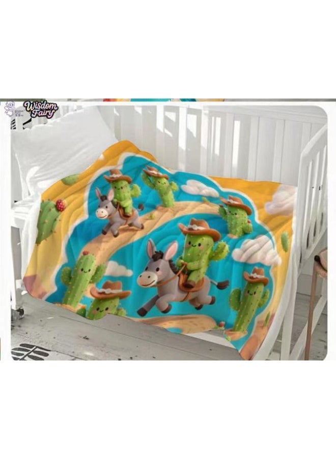 general Wisdom Fairy (latest) flannel thin blanket (warm and comfortable, suitable for sleep, game use, dust and sandproof) 150cm*200cm - 65 - Image 1