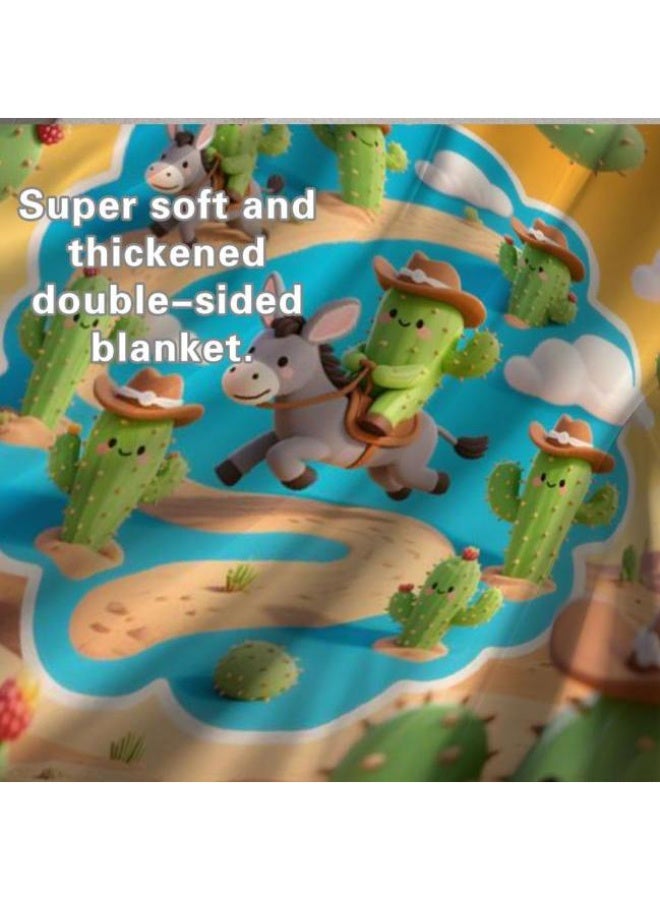 general Wisdom Fairy (latest) flannel thin blanket (warm and comfortable, suitable for sleep, game use, dust and sandproof) 150cm*200cm - 65 - Image 5