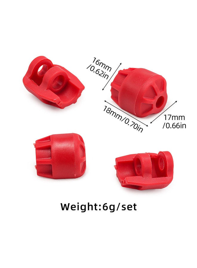 ARRMA 6s Universal Plastic Shock Absorber Cap For 1/7 1/8 Model W204-Colour:Red-Proportion:1:8  - Image 1