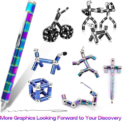 sicitu Fidget Pen Decompression Magnetic Pen Cool Fidget Toys for Stress and Anxiety Relief Sensory Toys Best Gifts for Teenage Boys Ideal Gift for 813 Years Old Novelty Gifts for Teen and Adults - Image 5