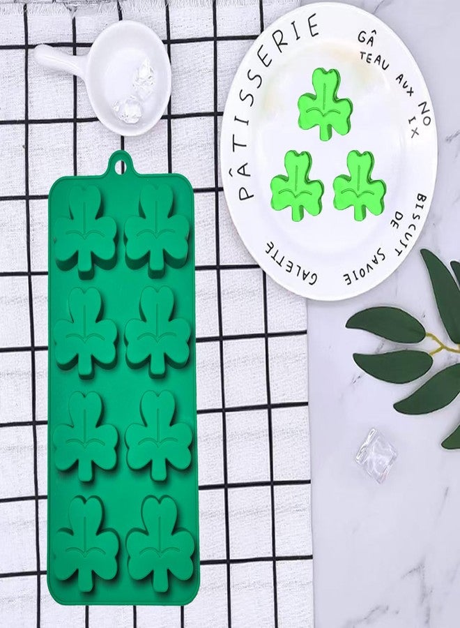 Apiocmy 3Pcs Shamrock Silicone Mold - Shamrock Candy Mold, Food-Grade Flexible Non-Stick Molds for Chocolate, Candies, Ice Cubes & DIY Crafts - Image 3