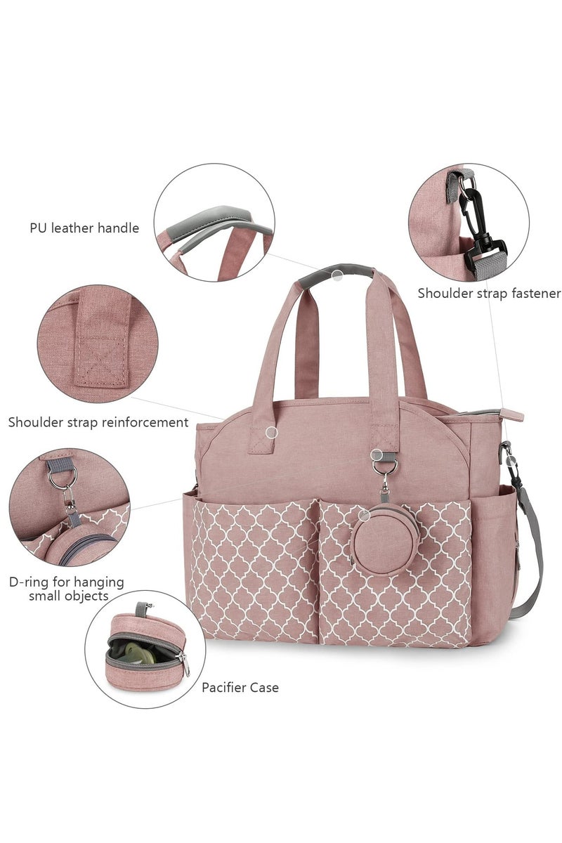 كي واي دي حقيبة حفاظات متعددة الوظائف مع لوحة تغيير مدمجة -حقيبة أطفال متنقلة مع شريط قابل للضبط وتخزين كبير - Image 3