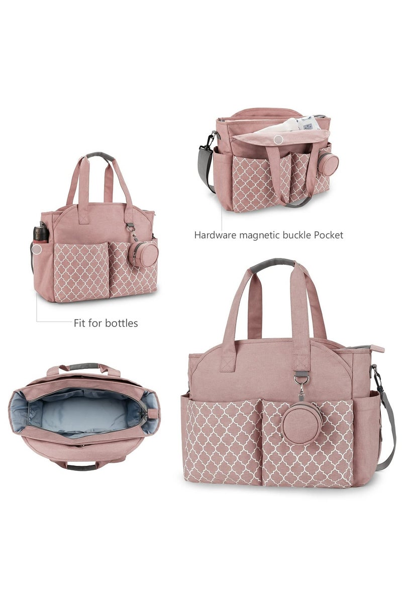 كي واي دي حقيبة حفاظات متعددة الوظائف مع لوحة تغيير مدمجة -حقيبة أطفال متنقلة مع شريط قابل للضبط وتخزين كبير - Image 4