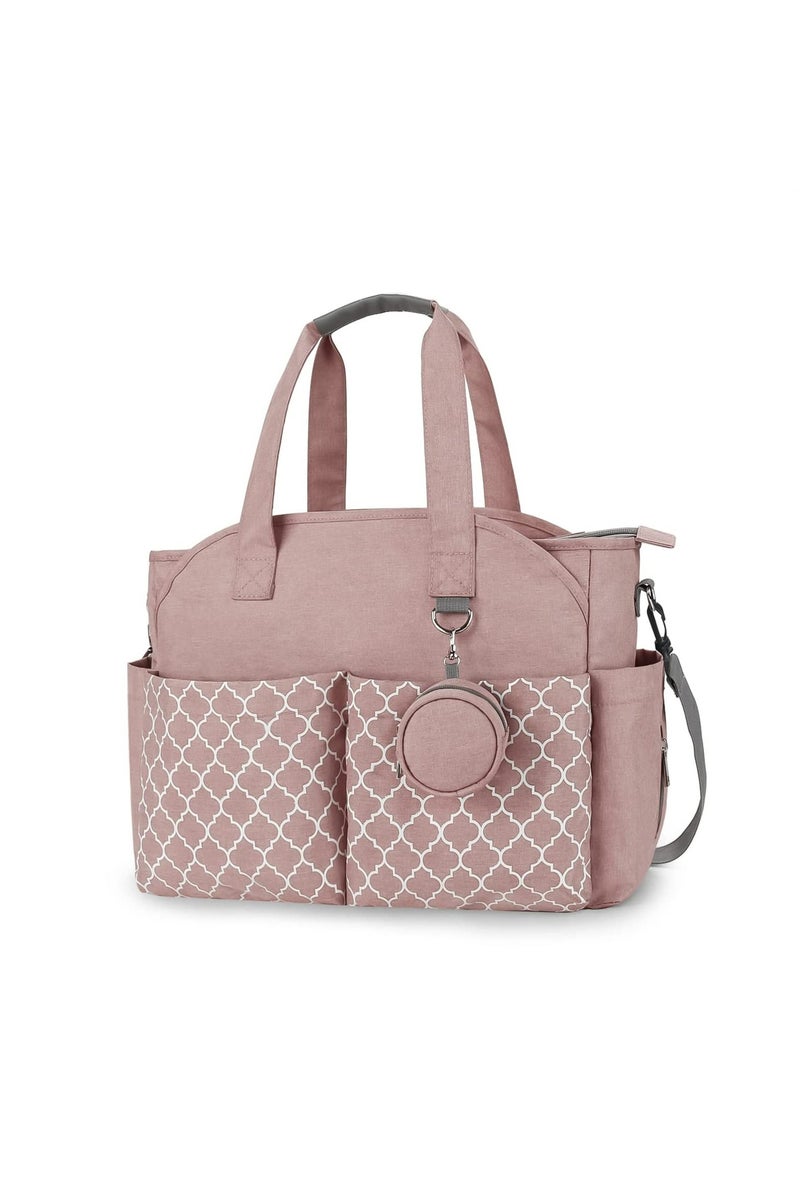 كي واي دي حقيبة حفاظات متعددة الوظائف مع لوحة تغيير مدمجة -حقيبة أطفال متنقلة مع شريط قابل للضبط وتخزين كبير - Image 1