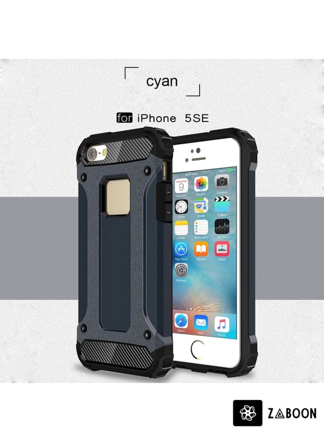 Zaboon Tough Armor TPU + PC Combination Case Protective Case Cover For iPhone iPhone SE & 5 & 5s - Image 3
