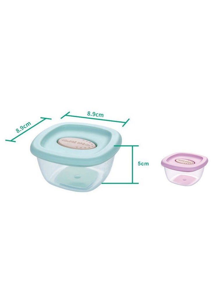 Generic - 4-Piece Food Storage Container Set,Sandwich Container Freezer Containers with Lids Microwave Safe Containers Meal Prep Containers Reusable Lunchbox re-usable - Image 1