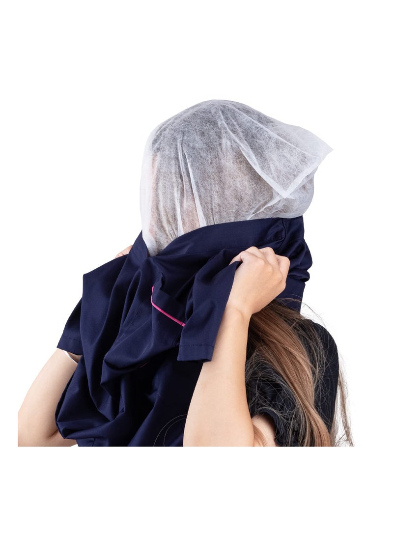 KASTWAVE Makeup Protector Hood, 100PCS Makeup Protector Hood, Non-woven Disposable Cosmetic Mask, Beauty Makeup & Clothing Protector, Protects Hair While Getting Dressed Makeup Face Cover for Changing Room - Image 3
