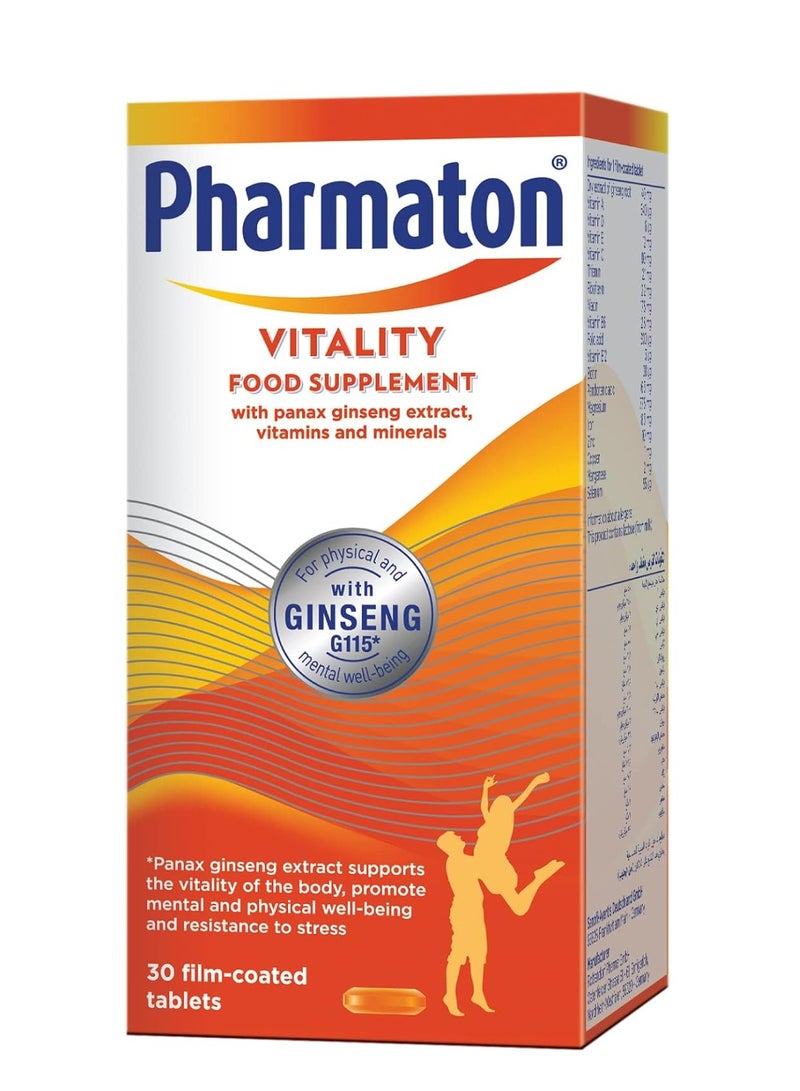 Pharmaton Vitality Tablet 30'S - Image 1