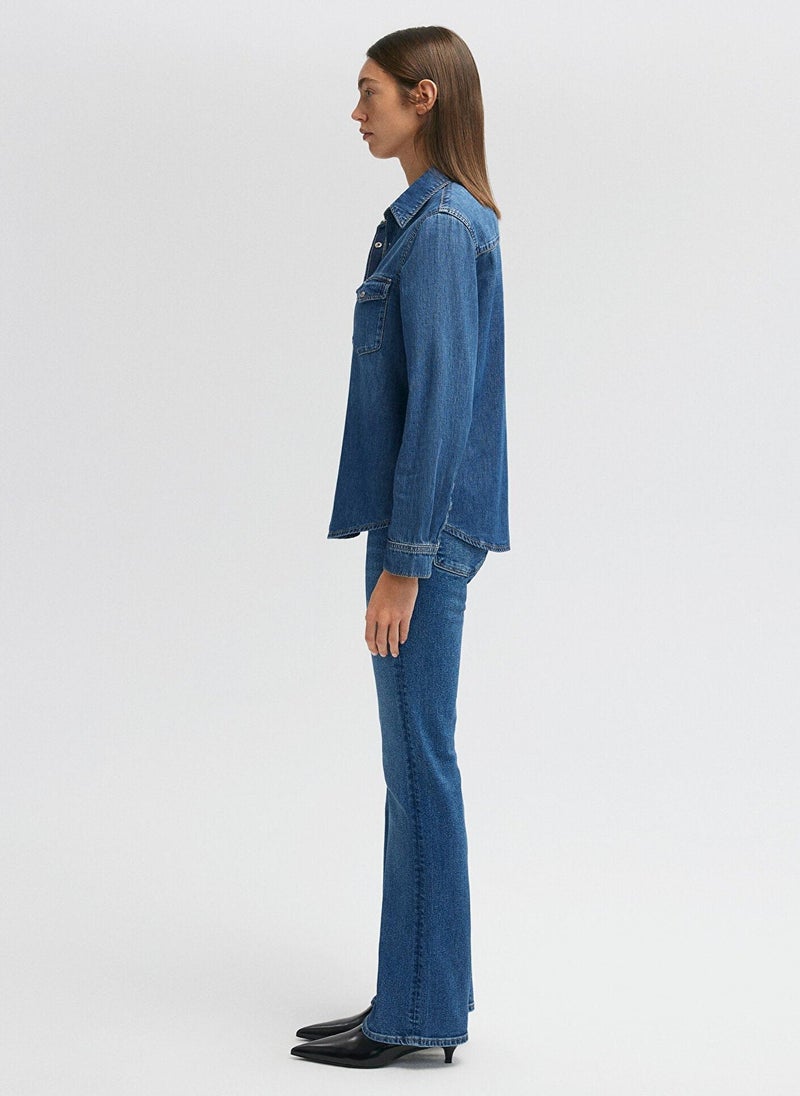 MAVI Merida Dark Real Blue Jean Shirt - Image 4