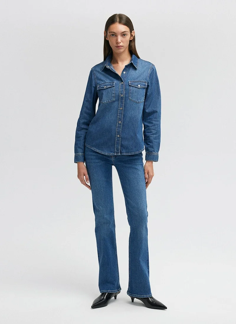 MAVI Merida Dark Real Blue Jean Shirt