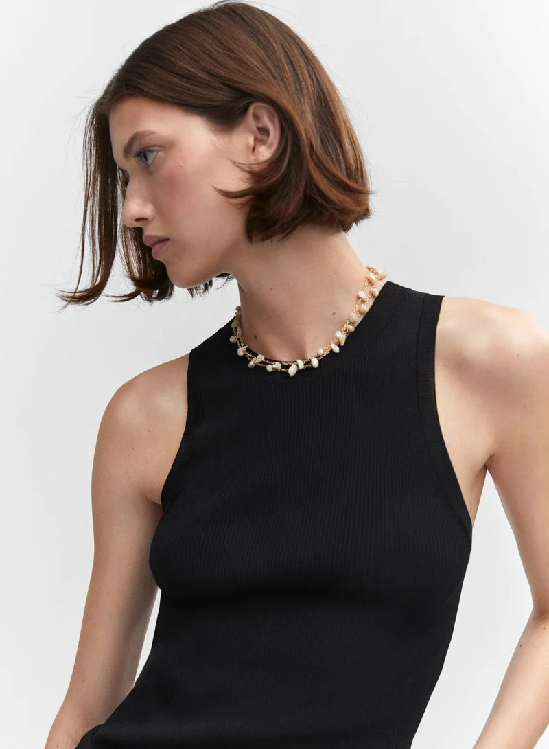 مانجو Round Neck Tank Top