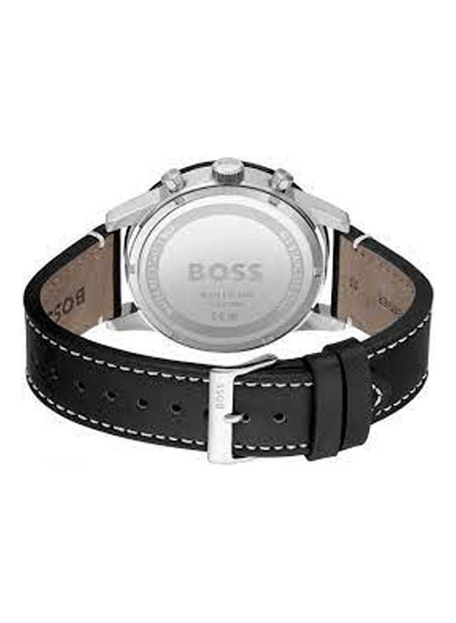 هوجو بوس ساعة يد من جلد كرونوغراف HB151.3920 - Image 2