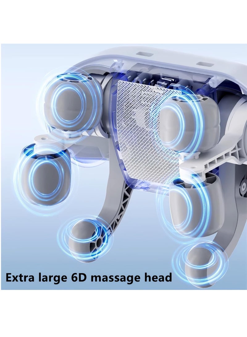 Lowyam Neck Massager for Pain Relief Deep Tissue Heated Neck and Shoulder Small Cordless Back Portable Electric Shiatsu Massager with Heat for Back,Shoulder,Muscles,Cervical Masajeador Kneading  - Image 2