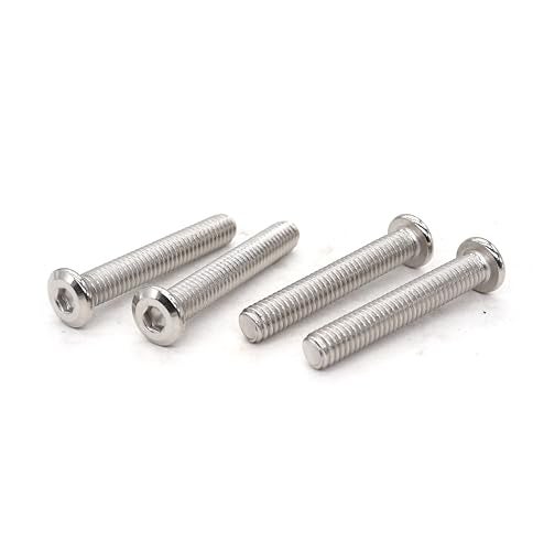 binifiMux M6 x 15mm Flat Head Socket Cap Allen Bolts Rivet Screws Connecting for Furniture 304 Stainless Steel, Pack of 20 - Image 4