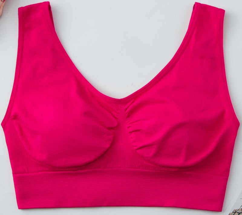 Hiking Gril Women's Comfort Wirefree Bralette Unpadded Sleep Yoga Bra V3P L - Image 4