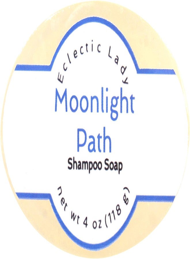 Eclectic Lady Moonlight Path Shampoo Soap Bar with Pure Argan Oil, Silk Protein, Honey Protein and Extracts of Calendula Flower, Aloe, Carrageenan, Sunflower - 4 oz Bar - Image 1