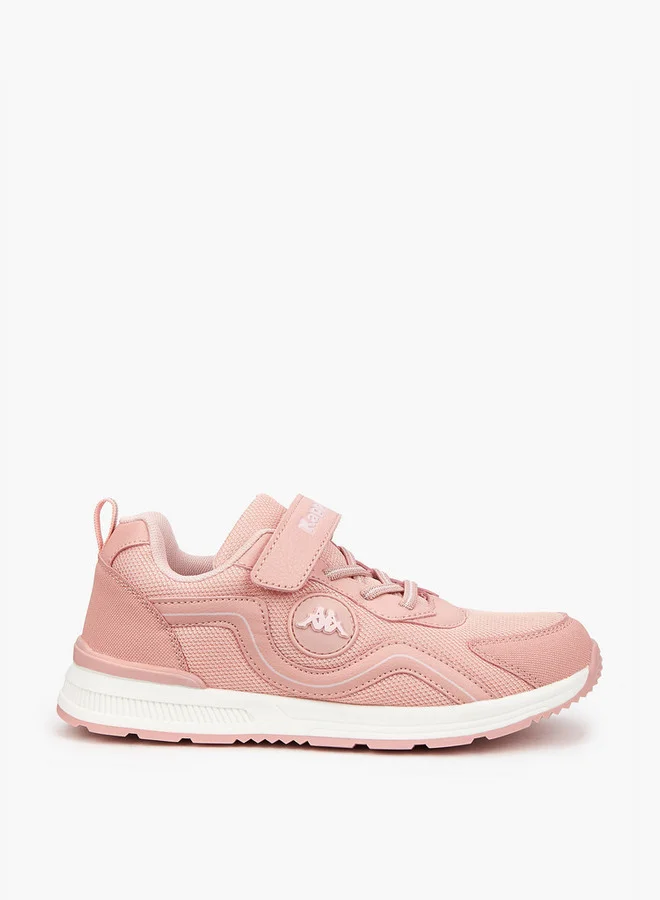 Kappa Girls' Panelled Sports Shoes with Hook and Loop Closure
