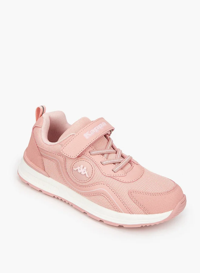 Kappa Girls' Panelled Sports Shoes with Hook and Loop Closure
