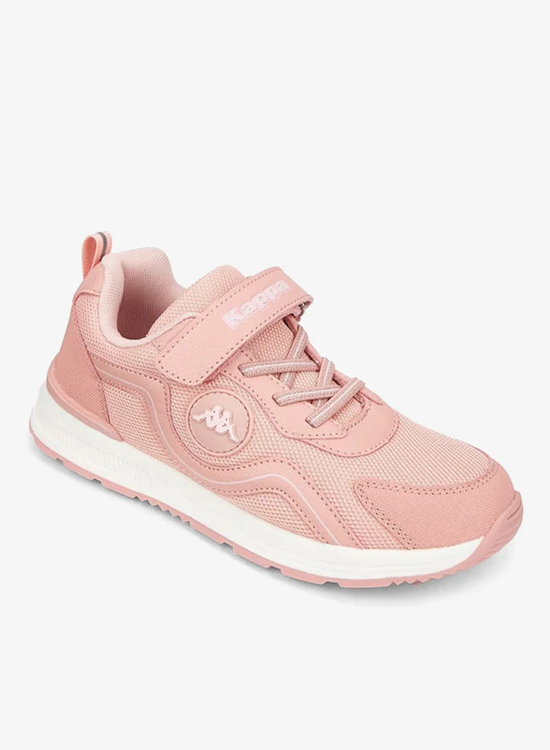 Kappa Girls' Panelled Sports Shoes with Hook and Loop Closure