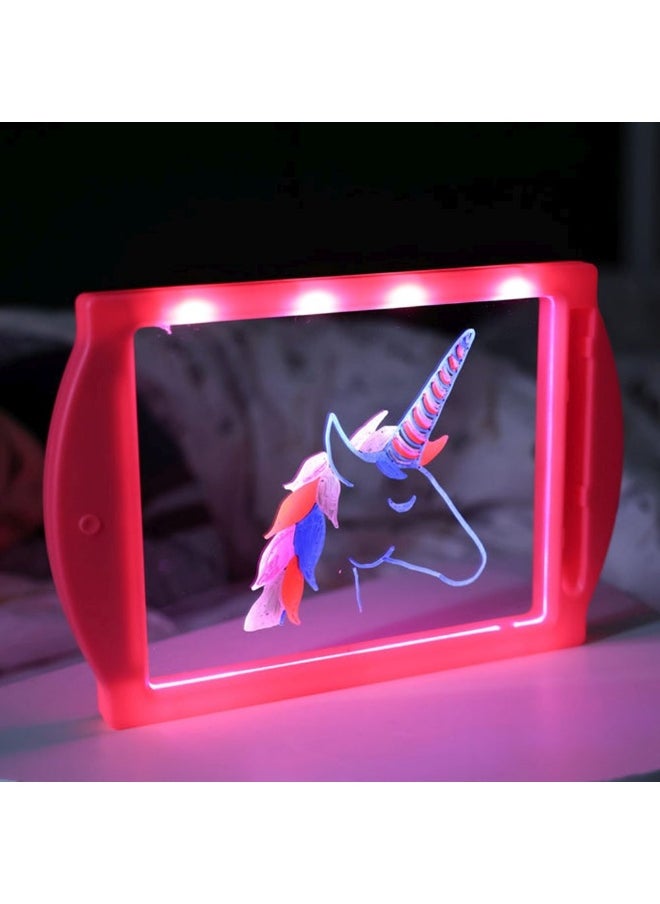 Marvin's Magic - Marvin's Magic Glow Art Neon Effect Drawing Board (Pink) - Image 1