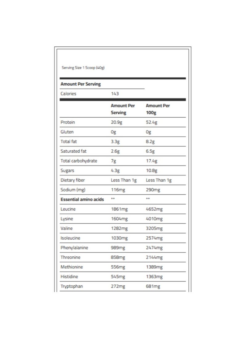 آدونیس عجينة كوكيز البروتين، تريبل شيكولاته، 1 كجم، دهون 3.3 جم، كربوهيدرات 6.1 جم، سعرات حرارية 143 - Image 2