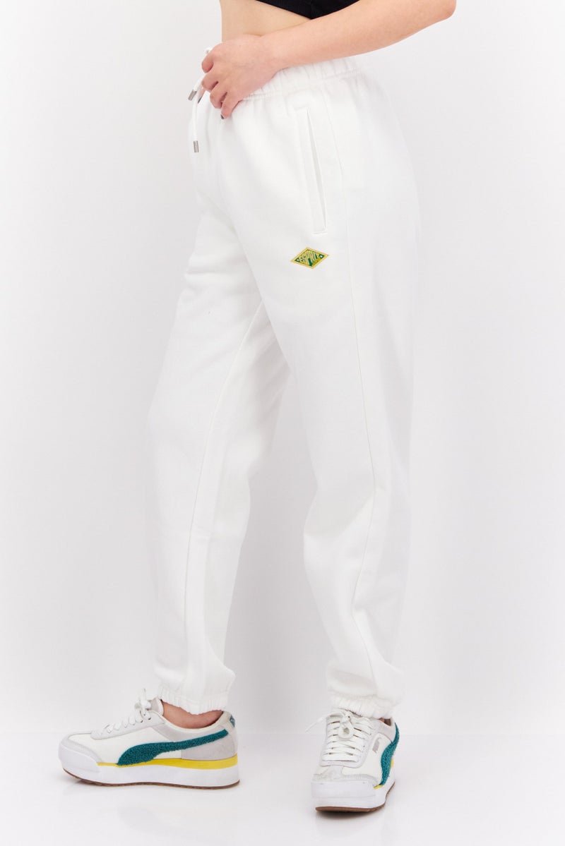 ESPRIT Women Straight Leg Solid Jogger Pants, White - Image 4