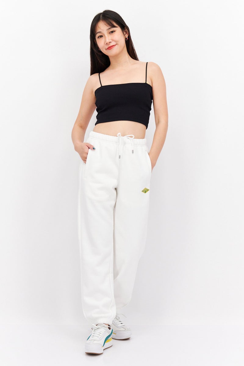ESPRIT سروال جوجر مستقيم الساق للنساء، أبيض - Image 4