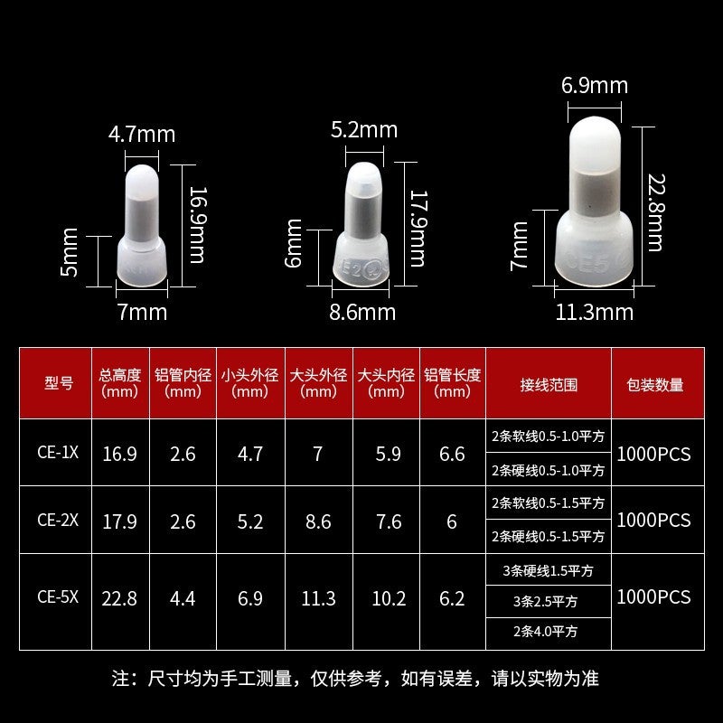 Quick And Connector Flame Retardant Nipple Crimping Cap Terminal Wire Connector Wiring Cap Ce Certification - Image 2