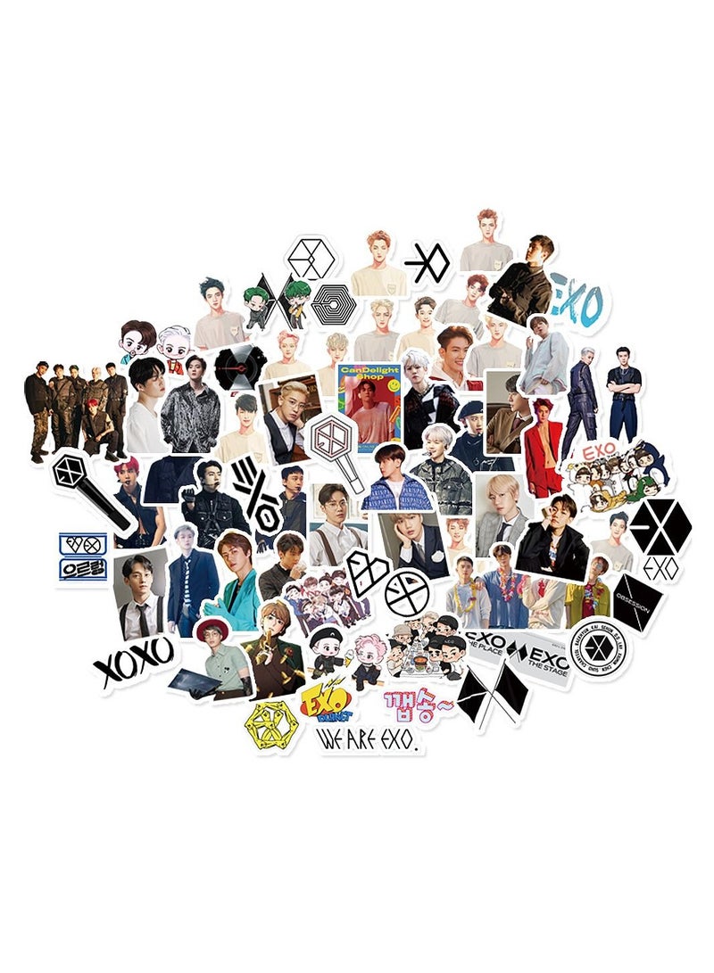general 50-Piece EXO Cute Vinyl Waterproof Sticker